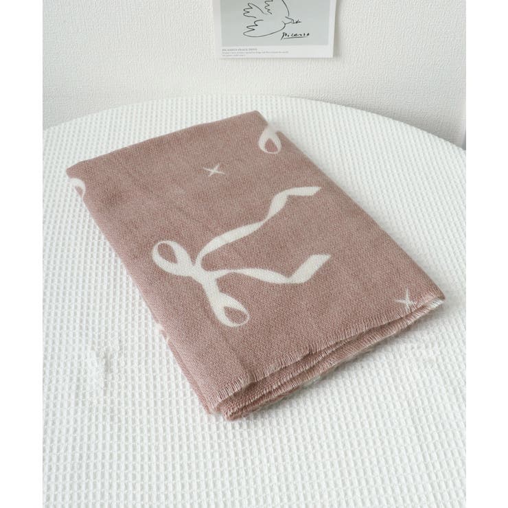 大判マフラー ストール リボン模様 秋冬 | SUNSHINE CLOSET | 詳細画像13 