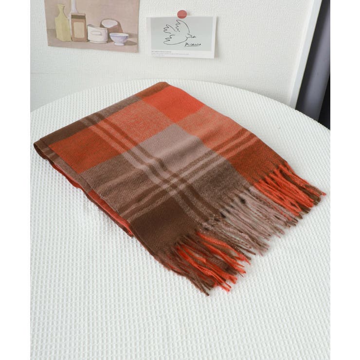 チェック柄マフラー 大判 ストール | SUNSHINE CLOSET | 詳細画像17 