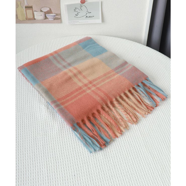 チェック柄マフラー 大判 ストール | SUNSHINE CLOSET | 詳細画像18 