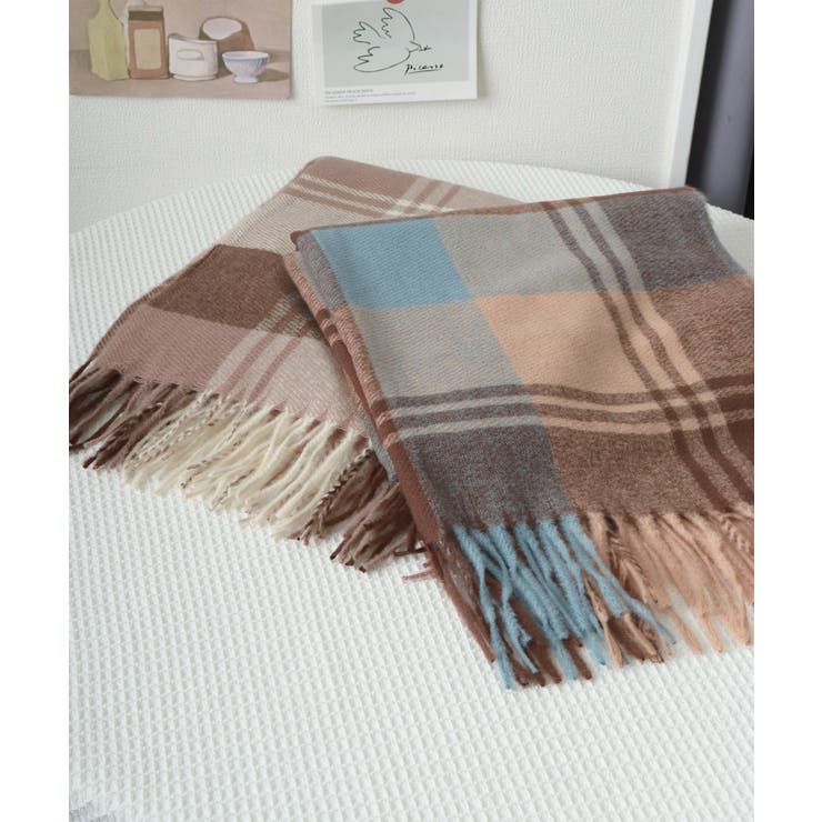 チェック柄マフラー 大判 ストール | SUNSHINE CLOSET | 詳細画像21 