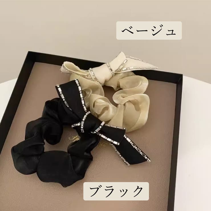 リボンシュシュ キラキラヘアゴム 蝶結び | SUNSHINE CLOSET | 詳細画像2 