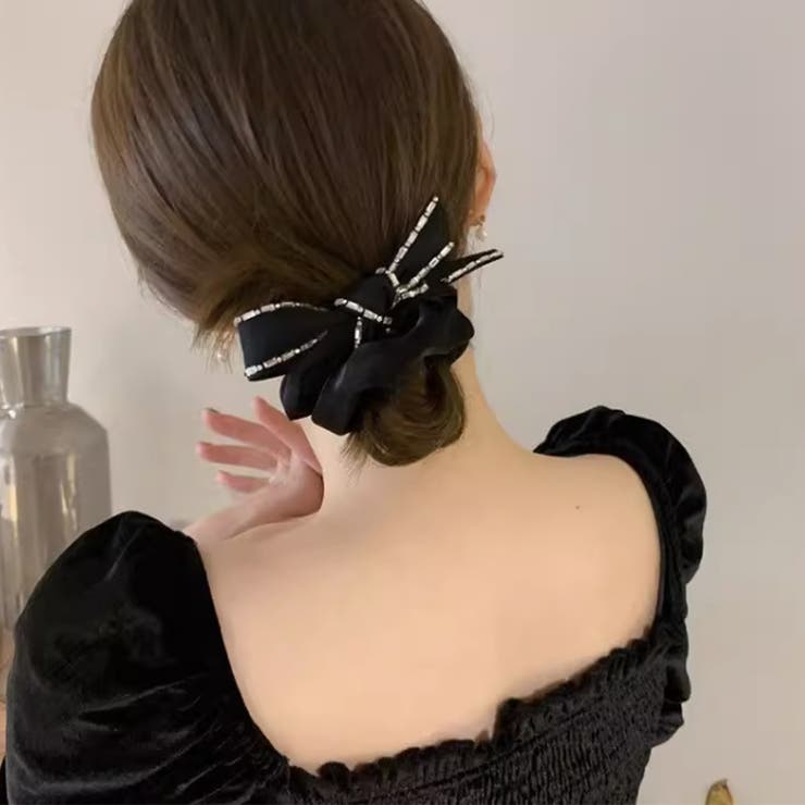 リボンシュシュ キラキラヘアゴム 蝶結び | SUNSHINE CLOSET | 詳細画像3 