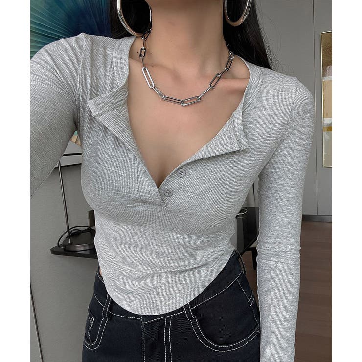 長袖Tシャツ レディース ボタン 無地 | SUNSHINE CLOSET | 詳細画像16 