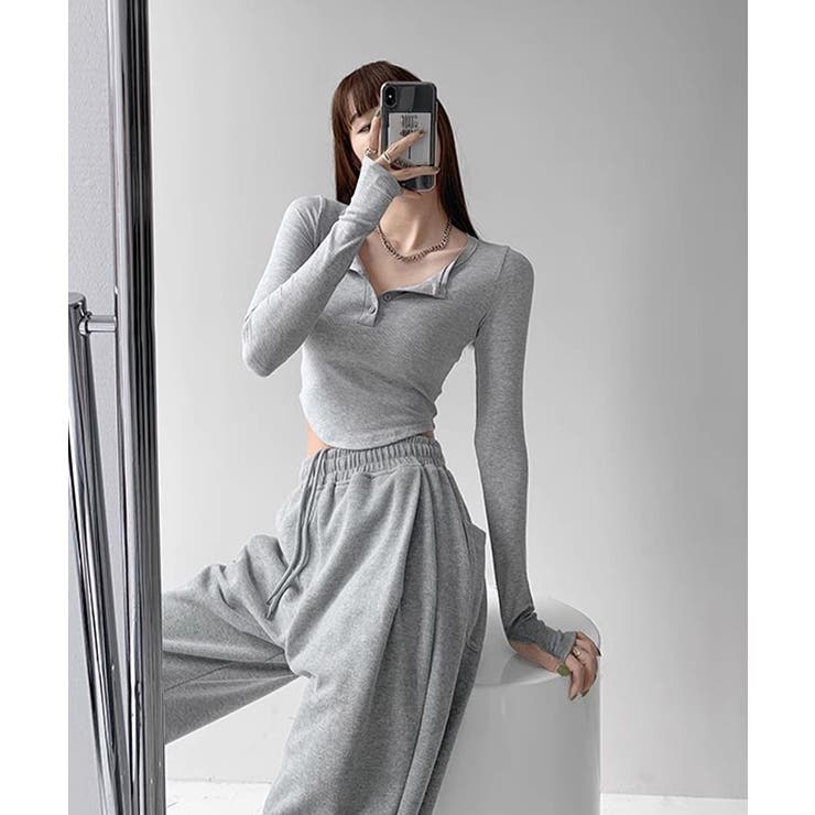 長袖Tシャツ レディース ボタン 無地 | SUNSHINE CLOSET | 詳細画像19 