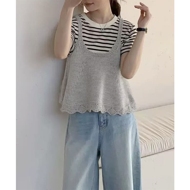 ニットベスト レディース 編み Aライン | SUNSHINE CLOSET | 詳細画像16 