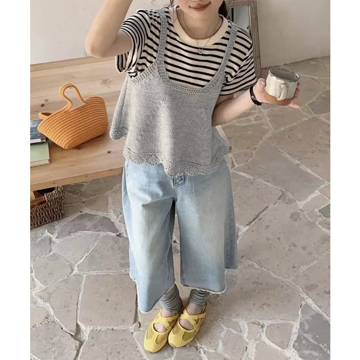 ニットベスト レディース 編み Aライン | SUNSHINE CLOSET | 詳細画像18 