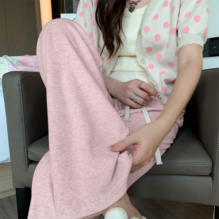 セミワイドパンツ 秋冬ルームウェア 韓国 | SUNSHINE CLOSET | 詳細画像1 