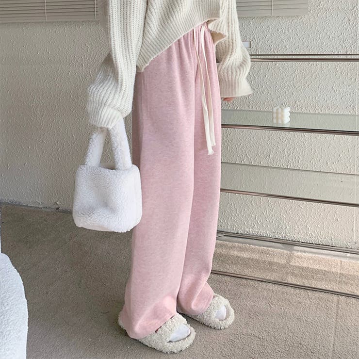 セミワイドパンツ 秋冬ルームウェア 韓国 | SUNSHINE CLOSET | 詳細画像12 