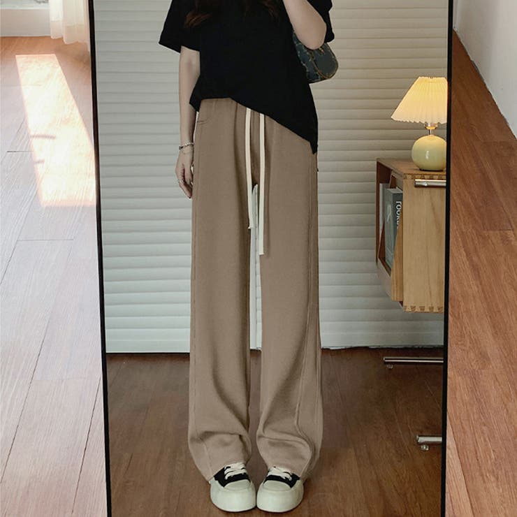 無地ロングパンツ 厚手 脚長パンツ 秋冬 | SUNSHINE CLOSET | 詳細画像10 