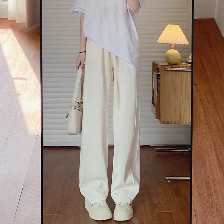 無地ロングパンツ 厚手 脚長パンツ 秋冬 | SUNSHINE CLOSET | 詳細画像6 