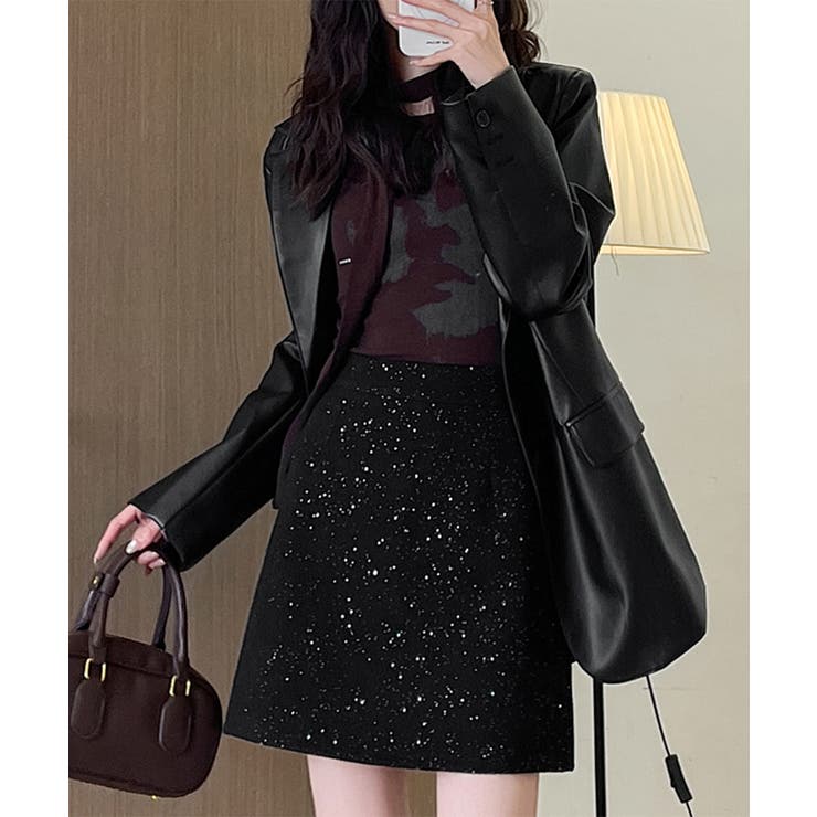 ミニスカート レディース キラキラ 秋冬 | SUNSHINE CLOSET | 詳細画像12 