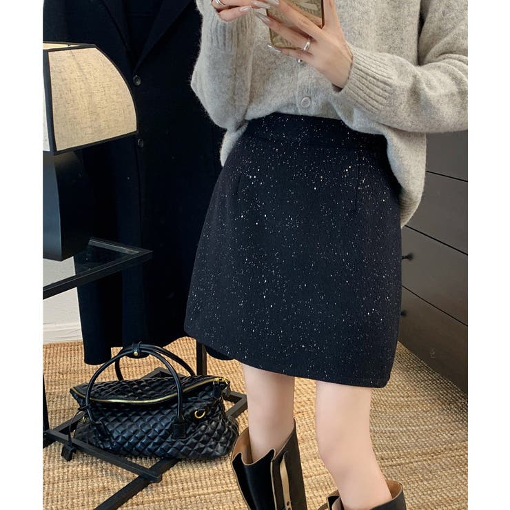ミニスカート レディース キラキラ 秋冬 | SUNSHINE CLOSET | 詳細画像17 