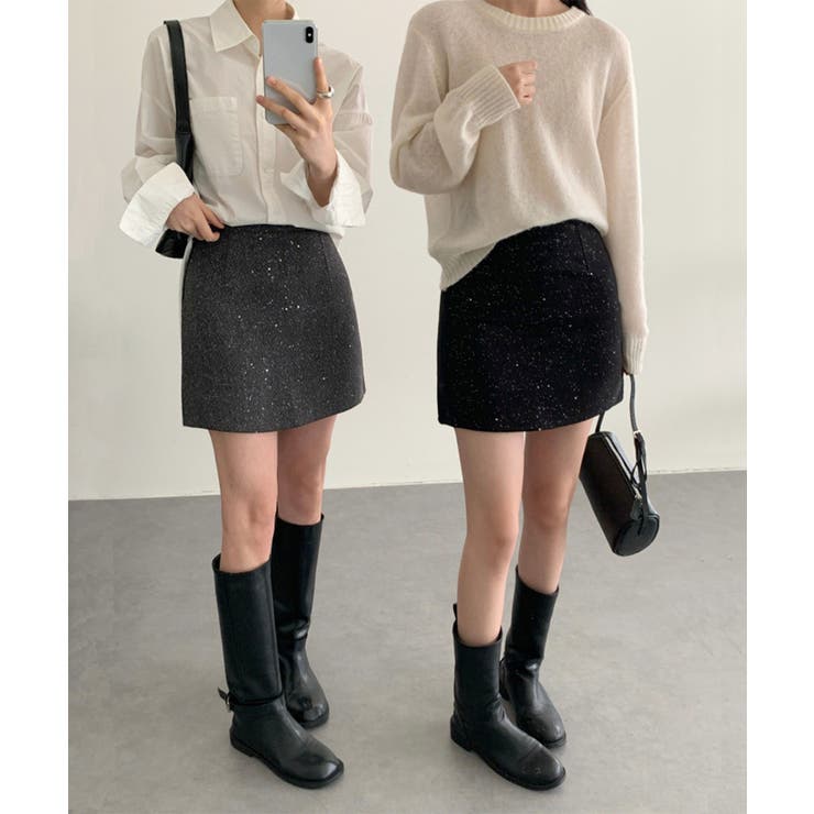 ミニスカート レディース キラキラ 秋冬 | SUNSHINE CLOSET | 詳細画像20 