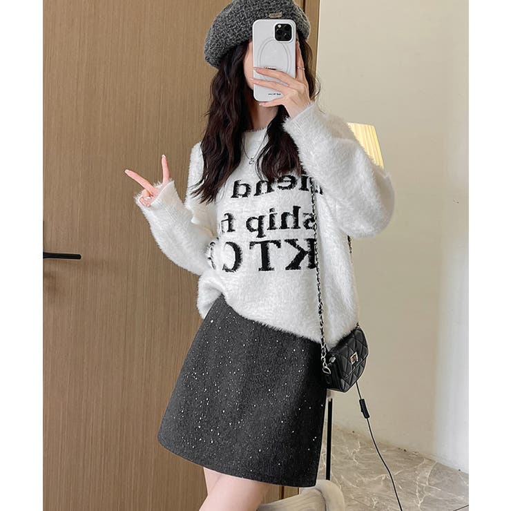 ミニスカート レディース キラキラ 秋冬 | SUNSHINE CLOSET | 詳細画像3 