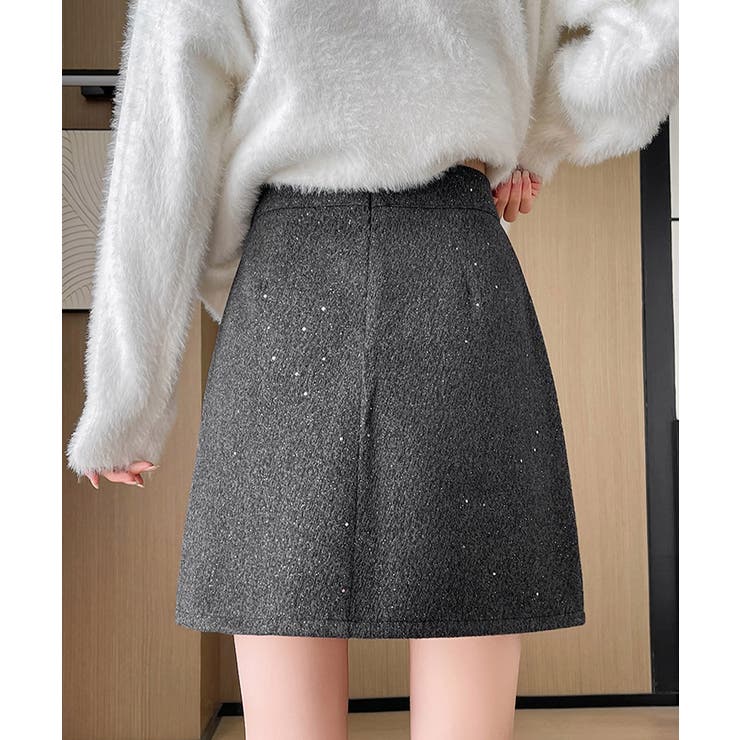 ミニスカート レディース キラキラ 秋冬 | SUNSHINE CLOSET | 詳細画像4 