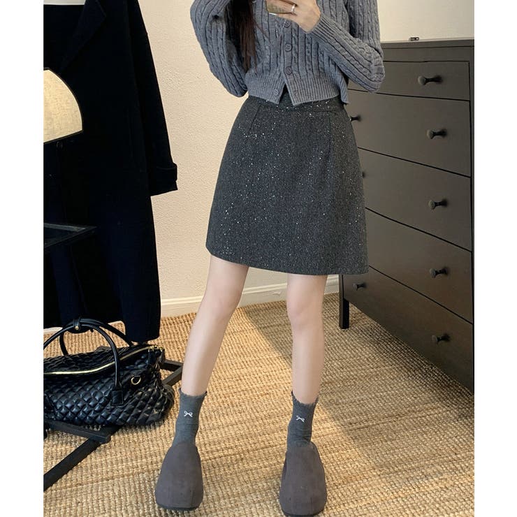 ミニスカート レディース キラキラ 秋冬 | SUNSHINE CLOSET | 詳細画像9 