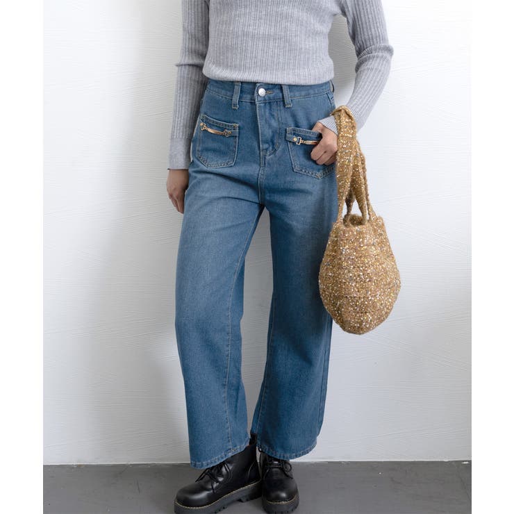 ニットバッグ ハンドバッグ 韓国風 | SUNSHINE CLOSET | 詳細画像14 