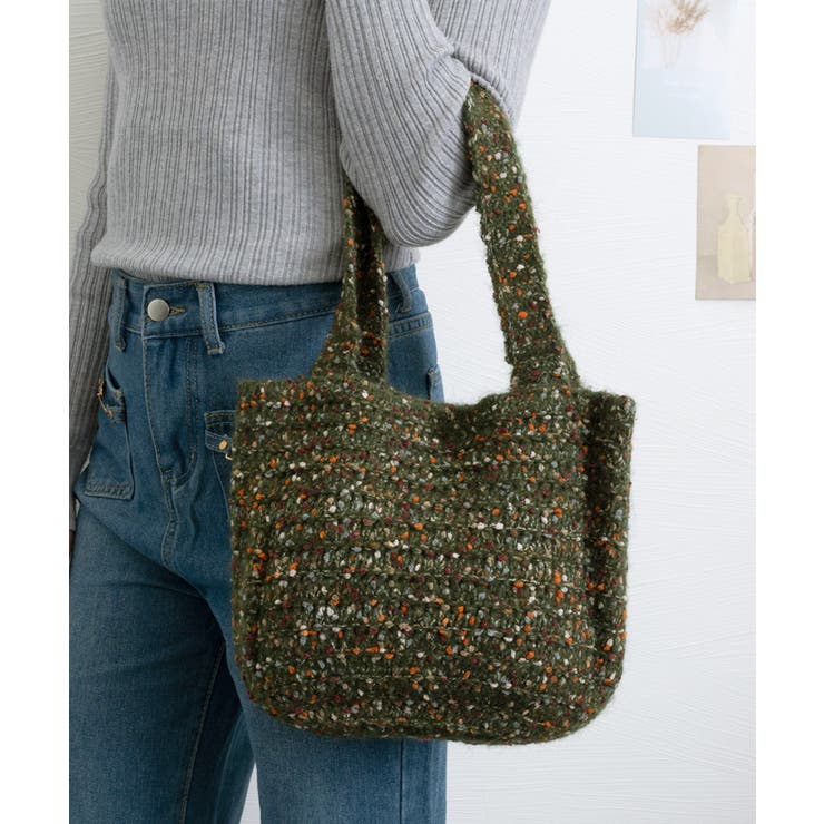 ニットバッグ ハンドバッグ 韓国風 | SUNSHINE CLOSET | 詳細画像6 