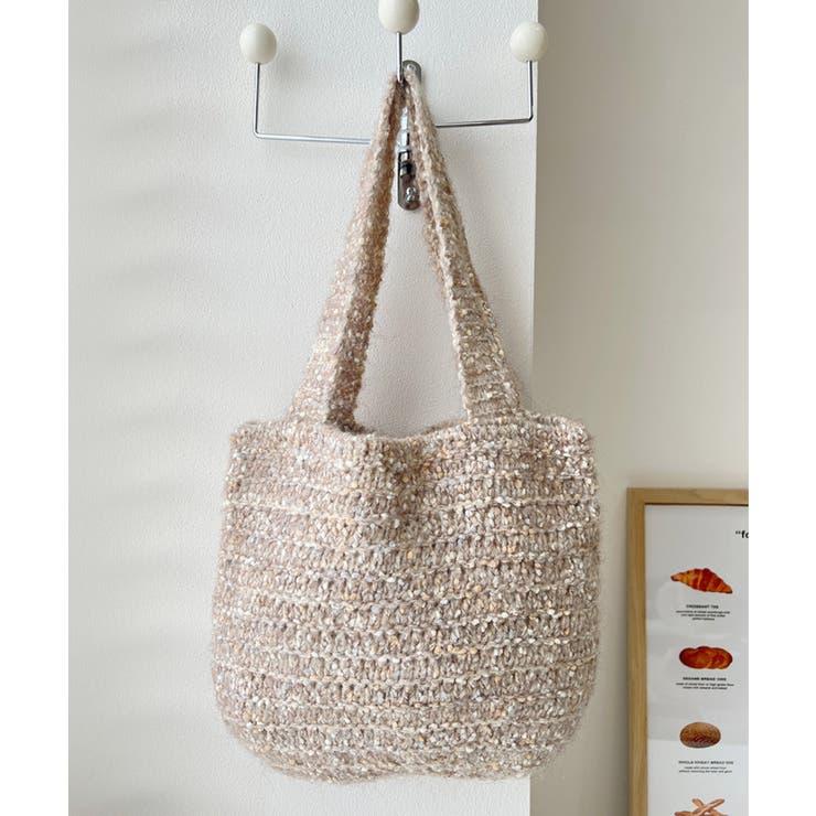 ニットバッグ ハンドバッグ 韓国風 | SUNSHINE CLOSET | 詳細画像7 