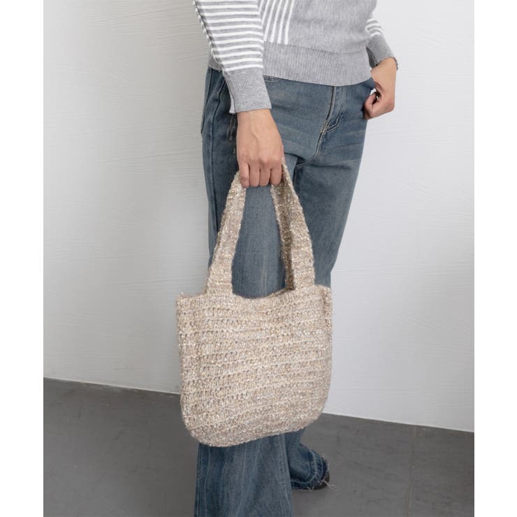 ニットバッグ ハンドバッグ 韓国風 | SUNSHINE CLOSET | 詳細画像8 