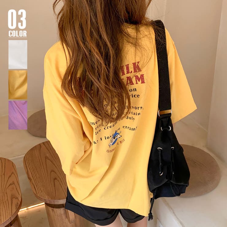 ロゴTシャツ レディース 韓国 夏[品番：AGCW0003089]｜SUNSHINE