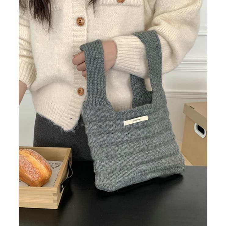 ミニハンドバッグ 英字ロゴ ニットバッグ | SUNSHINE CLOSET | 詳細画像11 