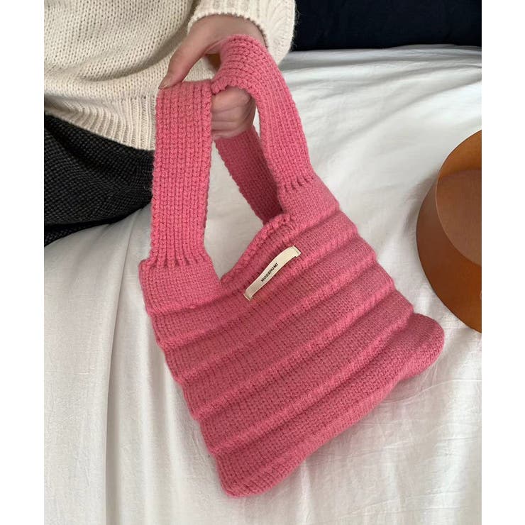 ミニハンドバッグ 英字ロゴ ニットバッグ | SUNSHINE CLOSET | 詳細画像18 