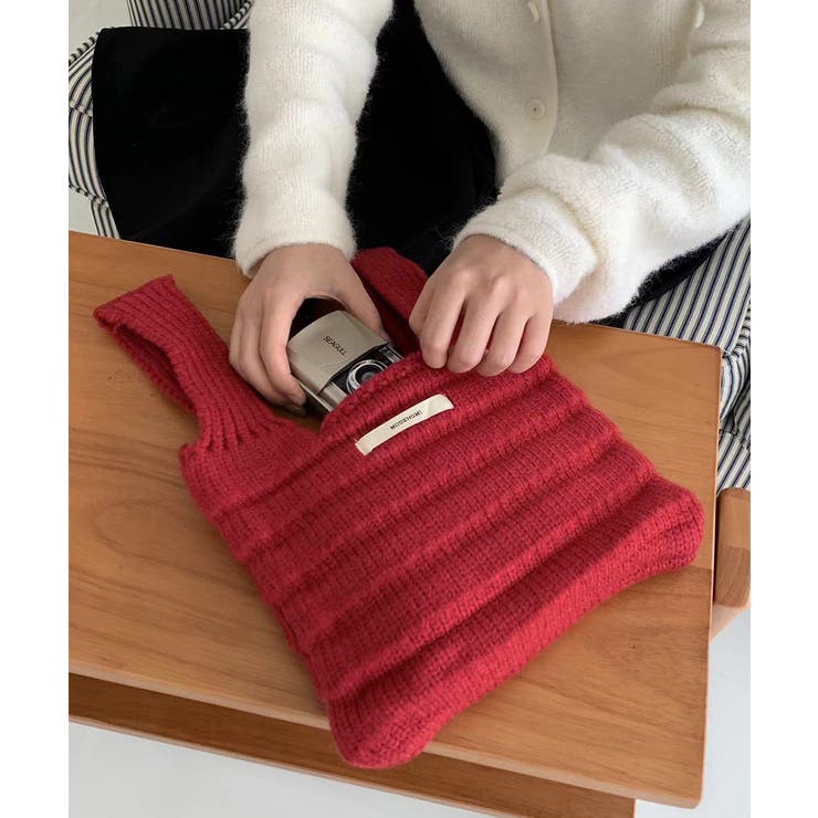 ミニハンドバッグ 英字ロゴ ニットバッグ | SUNSHINE CLOSET | 詳細画像20 