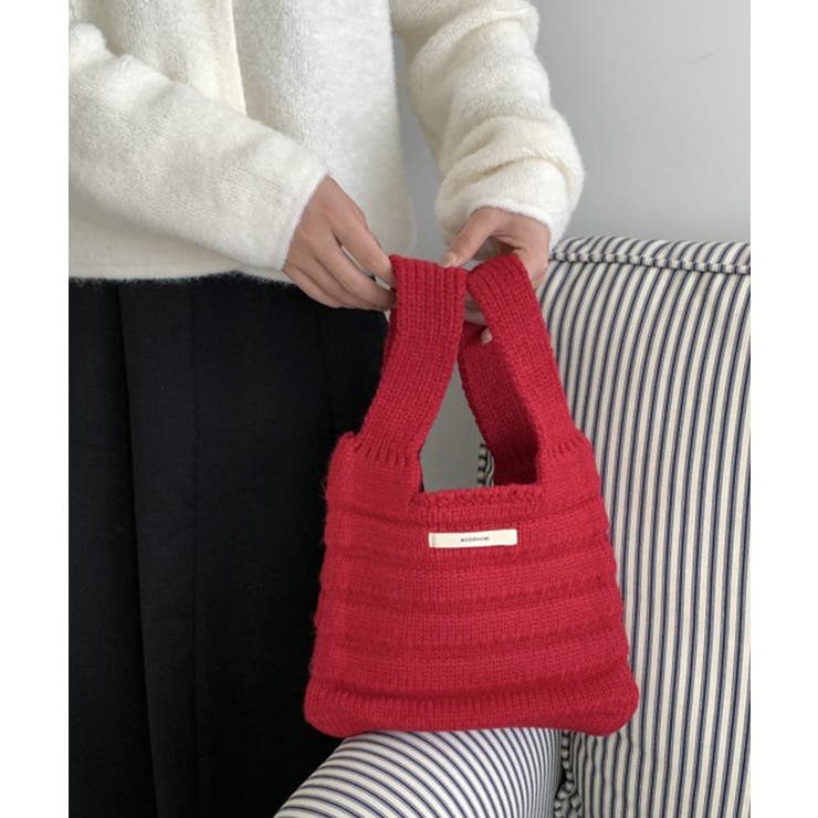 ミニハンドバッグ 英字ロゴ ニットバッグ | SUNSHINE CLOSET | 詳細画像21 