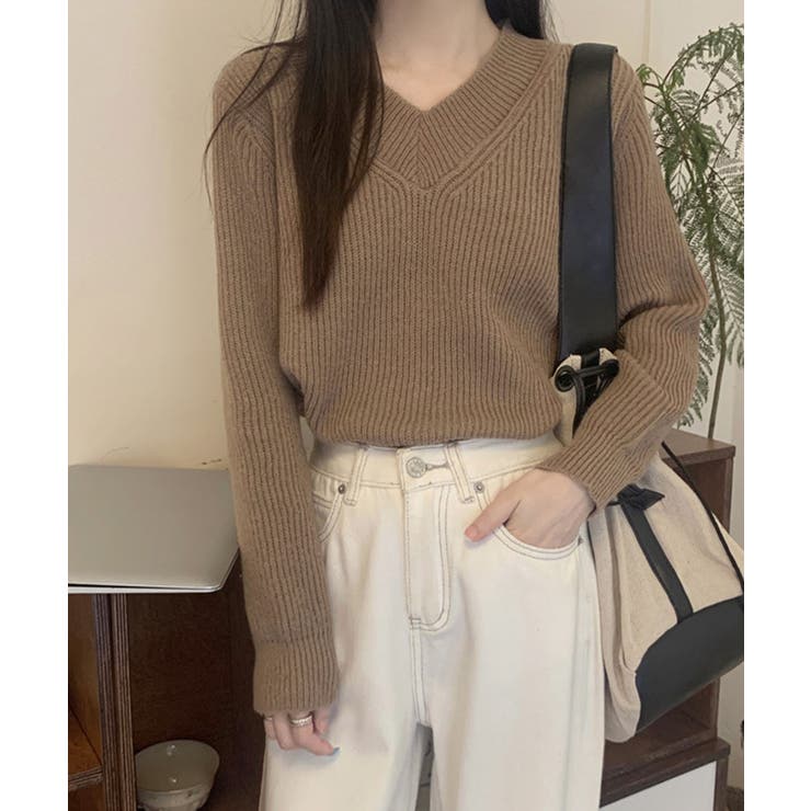 ★★vanessabruno★★新品★★Vネックニット&スカートset up！ Our sets for women