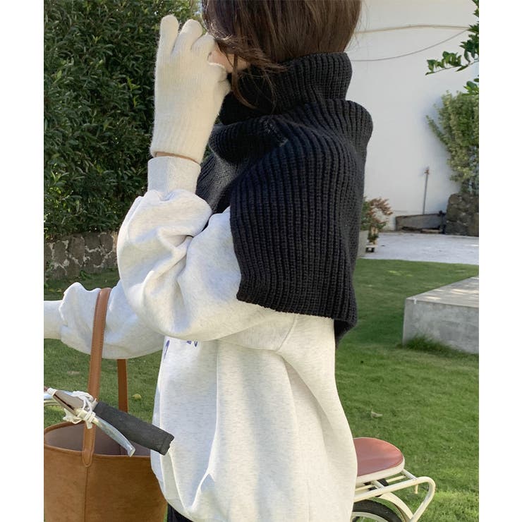 タートルネック ニットウォーマー 韓国風 | SUNSHINE CLOSET | 詳細画像9 