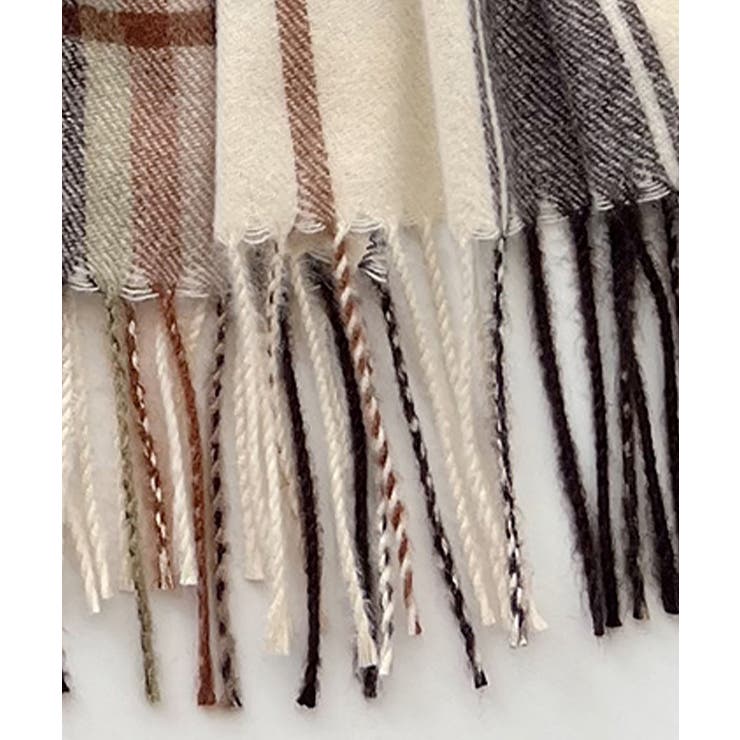 フリンジマフラー チェック柄 韓国風秋冬 | SUNSHINE CLOSET | 詳細画像17 