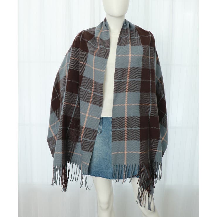 ストール 大判 マフラー チェック柄 | SUNSHINE CLOSET | 詳細画像10 