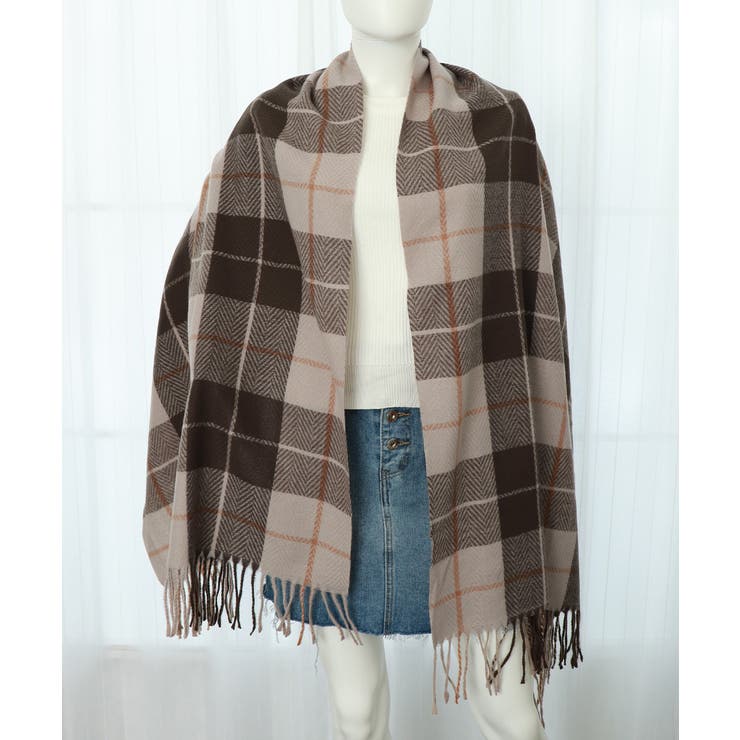 ストール 大判 マフラー チェック柄 | SUNSHINE CLOSET | 詳細画像12 