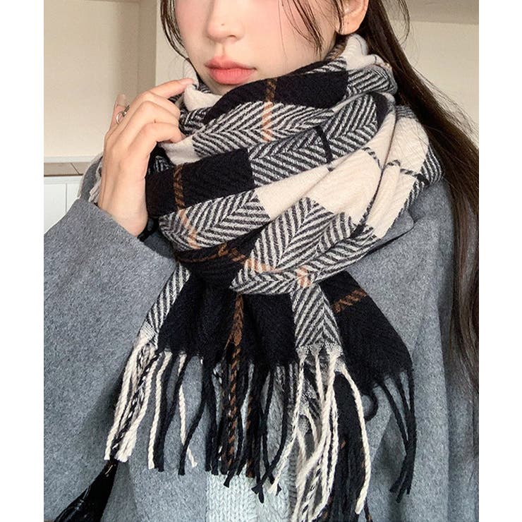 ストール 大判 マフラー チェック柄 | SUNSHINE CLOSET | 詳細画像2 