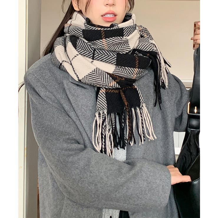 ストール 大判 マフラー チェック柄 | SUNSHINE CLOSET | 詳細画像5 