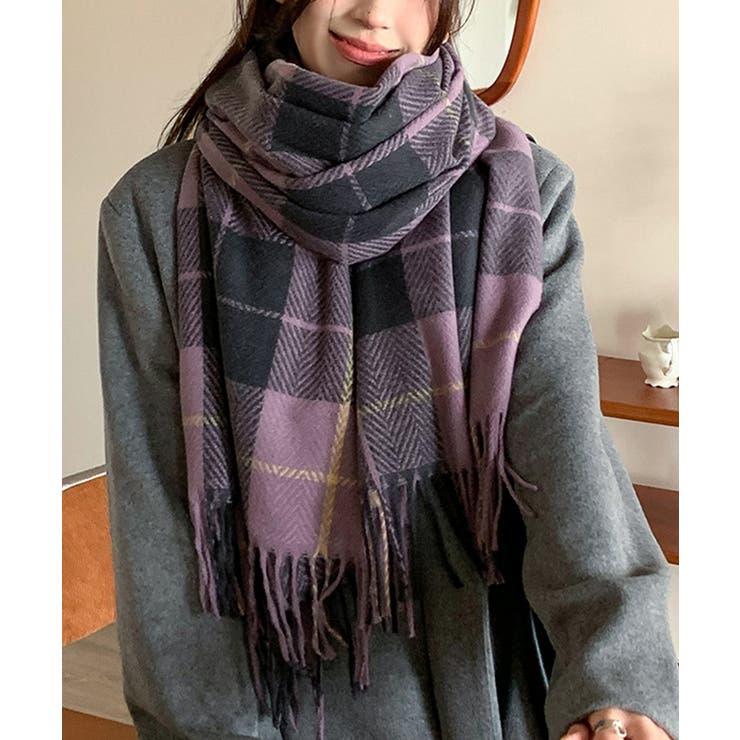 ストール 大判 マフラー チェック柄 | SUNSHINE CLOSET | 詳細画像7 