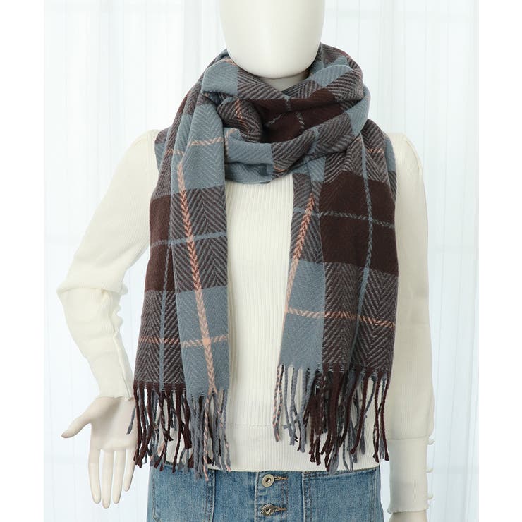 ストール 大判 マフラー チェック柄 | SUNSHINE CLOSET | 詳細画像9 