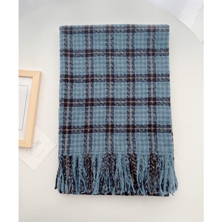 チェック柄マフラー 大判 ストール 秋冬 | SUNSHINE CLOSET | 詳細画像12 