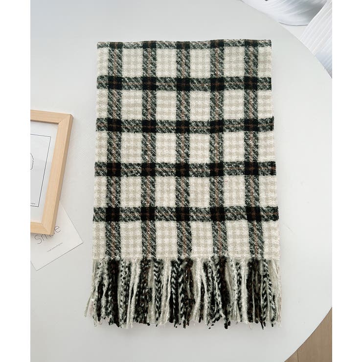 チェック柄マフラー 大判 ストール 秋冬 | SUNSHINE CLOSET | 詳細画像13 