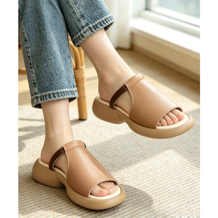 レディース ワンバンドサンダル チャンキーヒール | SUNSHINE CLOSET | 詳細画像11 