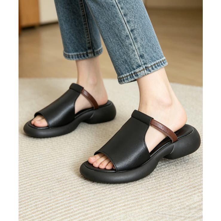 レディース ワンバンドサンダル チャンキーヒール | SUNSHINE CLOSET | 詳細画像13 