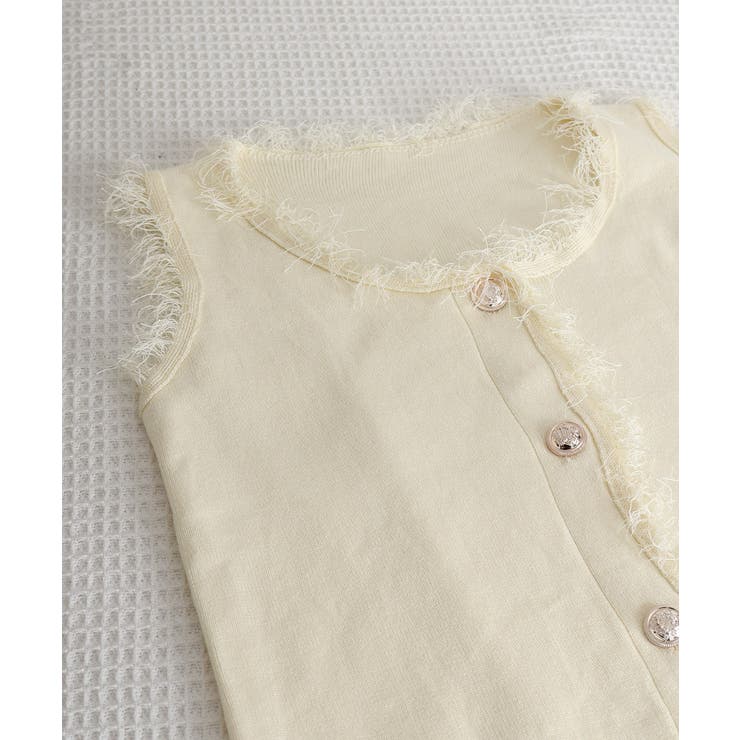 ベスト レディース フリンジ ボタン飾り | SUNSHINE CLOSET | 詳細画像19 