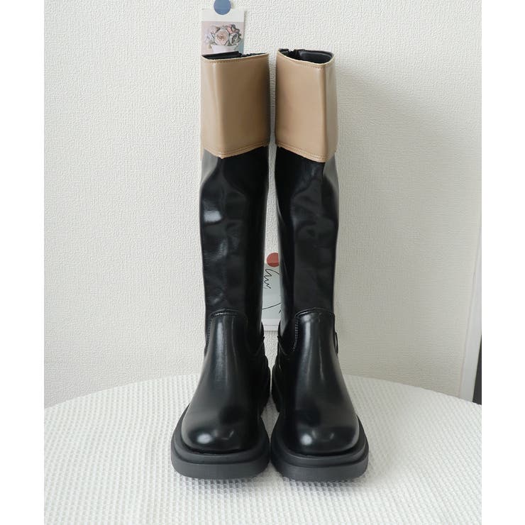 厚底ロングブーツ ジョッキー 韓国風 | SUNSHINE CLOSET | 詳細画像18 