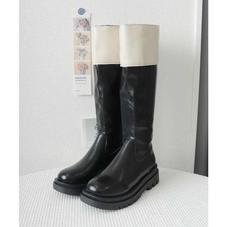 厚底ロングブーツ ジョッキー 韓国風 | SUNSHINE CLOSET | 詳細画像19 