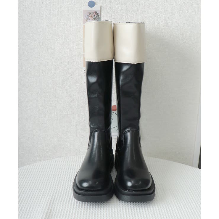 厚底ロングブーツ ジョッキー 韓国風 | SUNSHINE CLOSET | 詳細画像20 