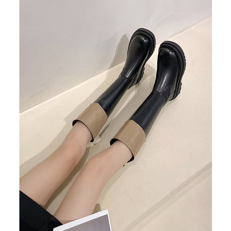 厚底ロングブーツ ジョッキー 韓国風 | SUNSHINE CLOSET | 詳細画像9 