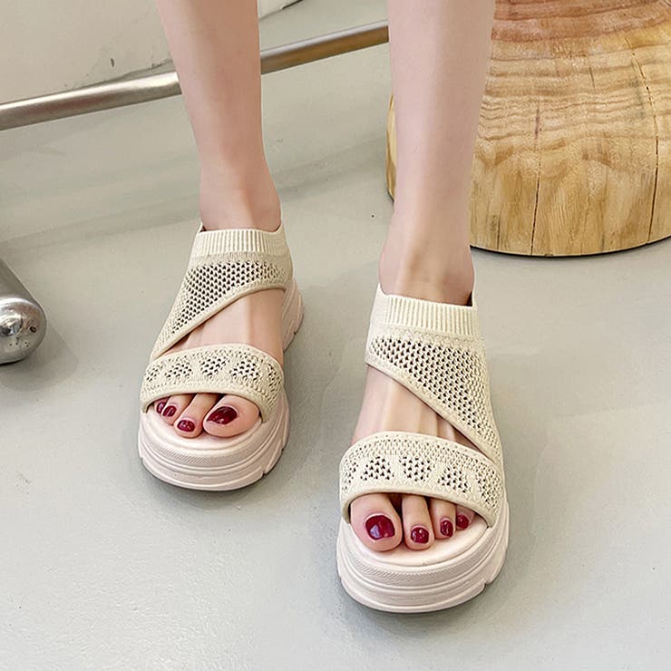 厚底 ニットサンダル レディース | SUNSHINE CLOSET | 詳細画像5 