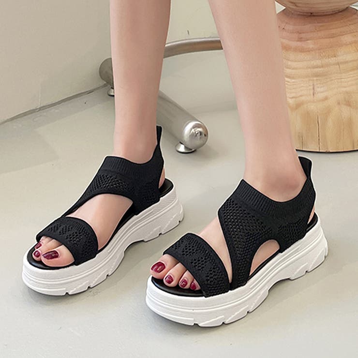 厚底 ニットサンダル レディース | SUNSHINE CLOSET | 詳細画像6 