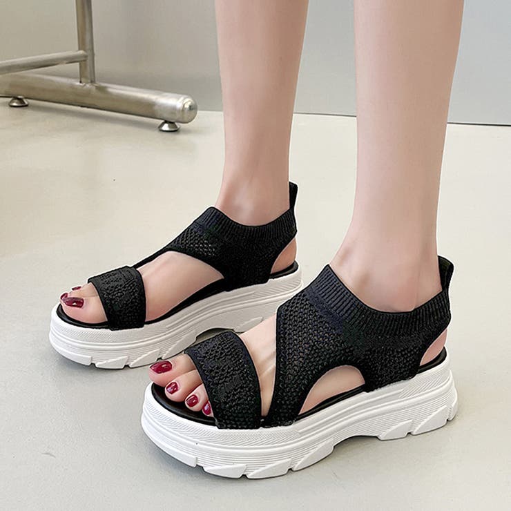 厚底 ニットサンダル レディース | SUNSHINE CLOSET | 詳細画像7 